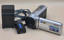 Sony DCR-SX65 Handycam 70x Silver Camcorder W/ Battery Charger