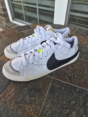 Nike Blazer Low Jumbo White Black Sneakers Shoes DQ1470-101 Mens Size 12