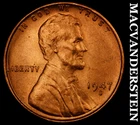 1947-S Lincoln Wheat Cent - Red Choice Gem Brilliant Unc  No Reserve  #i7549