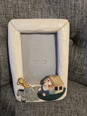 Eddie Walker Noah's Ark Nursery Picture Frame with Animals Religious Décor