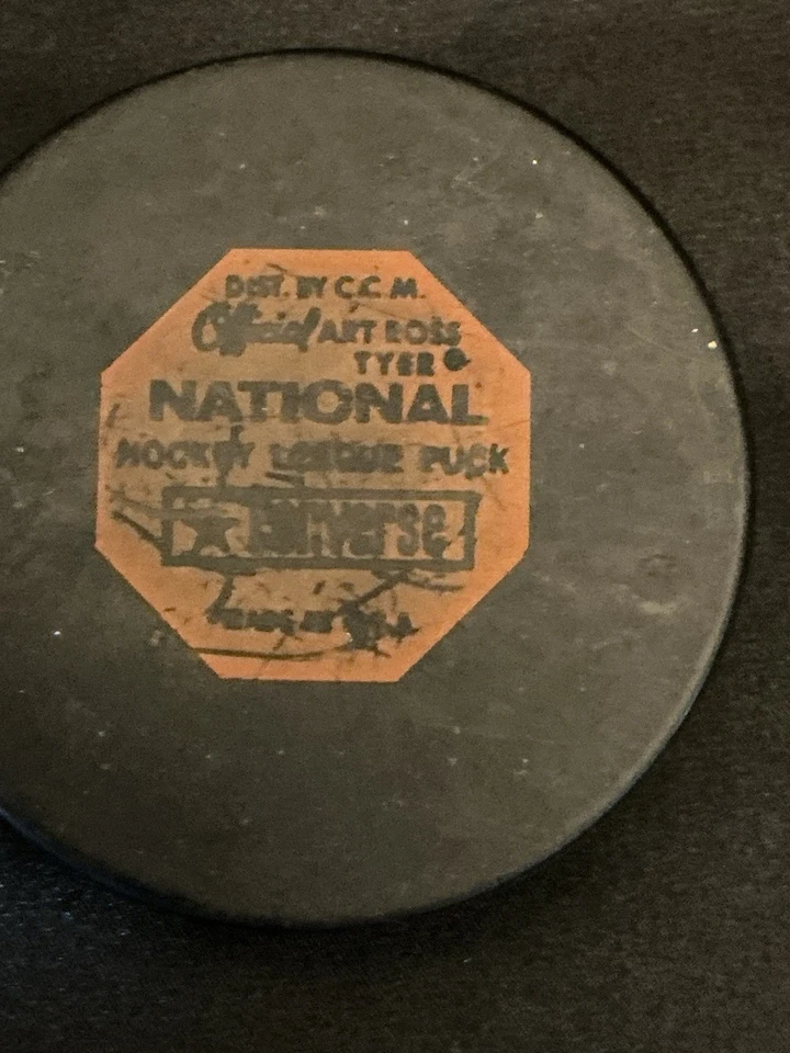 1964 NHL Original Detroit Red Wings Game Used Converse Rubber Puck - Image 4 of 4
