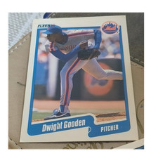 Fleer 1990 Dwight Gooden #204 New York Mets MLB Baseball Card Base Set