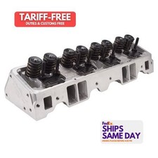 Edelbrock 60899 One Natural Aluminum Sbc Performer Rpm Cylinder Head - Assm.