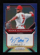2021 Panini Prizm Rookie Blue & Carolina 8/25 Jo Adell #RA-JOA Auto 0hk3