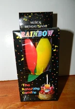 Musical Happy Birthday Candles Flower Blooming Lotus Cake Topper NEW