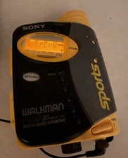 Fully Working Sony WM-FS593 AM/FM Radio Cassette Player Walkman Tested Manual
