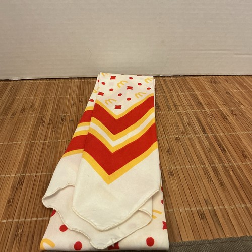 McDonald’s Employee Uniform Scarf, Tie, Sash Vintage Golden Arches 1970’s