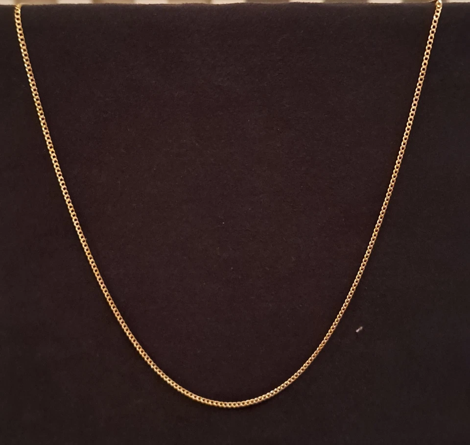 Colar de elos cubanos de ouro 10K 18" 2mm - Imagem 3 de 4