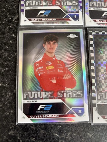 Oliver Bearman F2 Numbered & SPs Driver Portrait Topps Chrome Formula 1 2023 - Bild 5 von 6