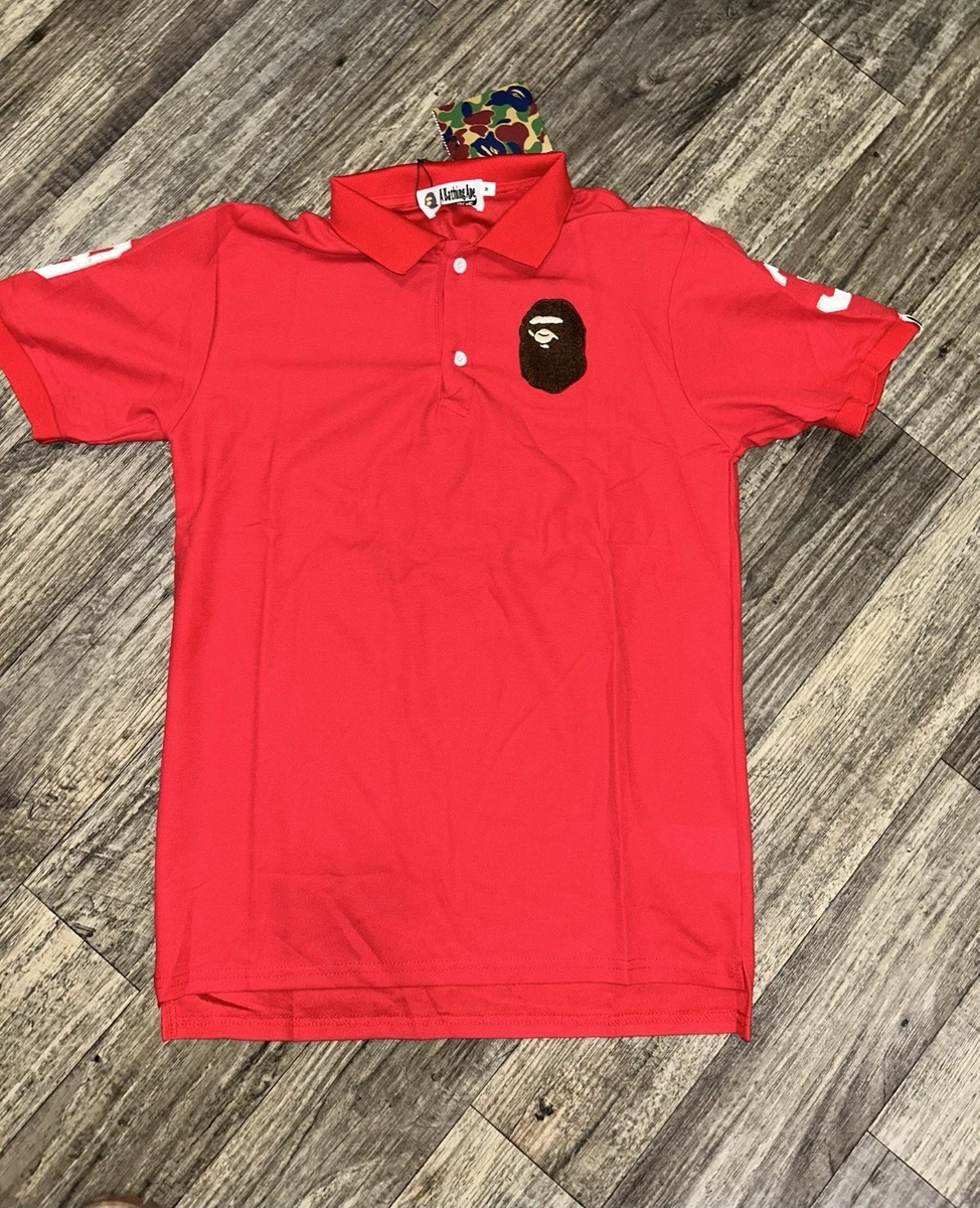 大幅値下げ！ A BATHING APE ポロシャツ レッド スター柄 S 25+ bathing ape polo for sale | Updated Oct 2026