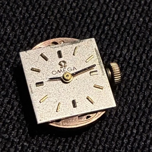 Vintage Omega Cal 484 Movement, Dial & Crown nice condition but  needs attention