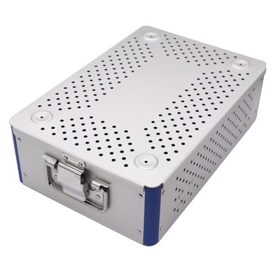 30*20*7cm Aluminium Alloy disinfection box sterilization tray case surgical-US