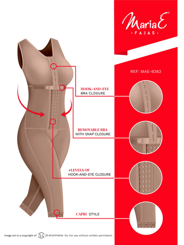 Fajas Colombianas Reductoras Levanta Cola Post-Surgery Body Shaper Maria E 9262 - Bild 11 von 15