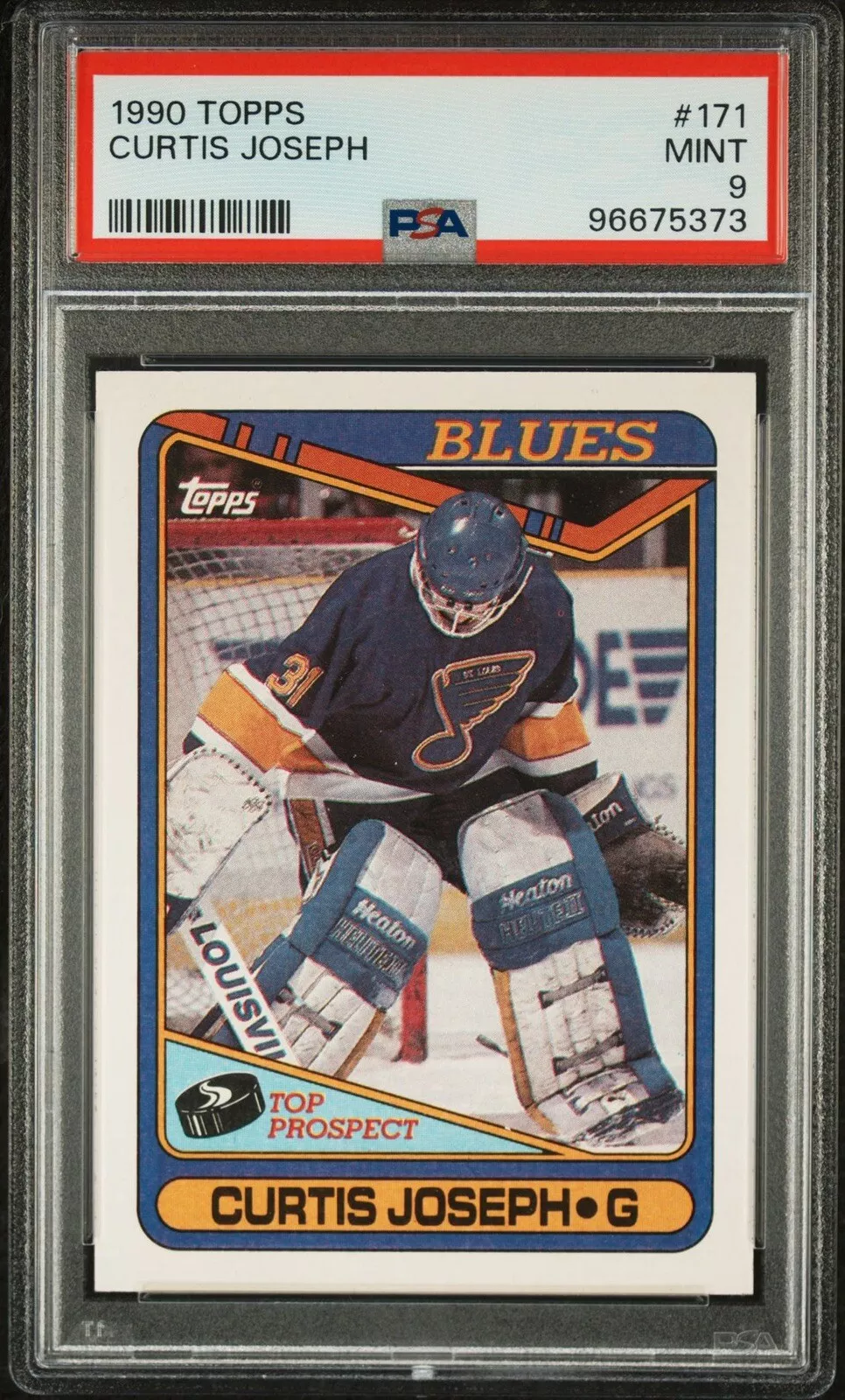 Curtis Joseph trading card