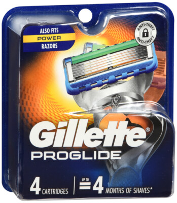 GILLETTE FUSION PRO GLIDE POWER REFILL 4CT 