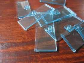 LEGO 1x3x6 Transparent Blue Door (10 pieces) #80683