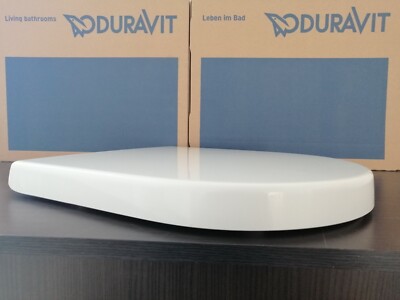 Duravit Starck 3 WC-Sitz 0063890000 weiss, Softclose Deckel Scharniere Edelstahl