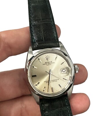 Rolex Watch Leather Strap 1963 Rolex Oyster Perpetual Day-Date