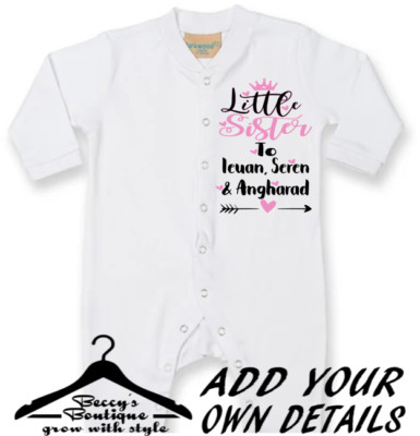 personalised baby coming home outfit