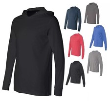 MEN'S LIGHTWEIGHT, UNLINED, BEACH, JERSEY HOODIE, PULLOVER, LONG SLEEVE, XS-2XL