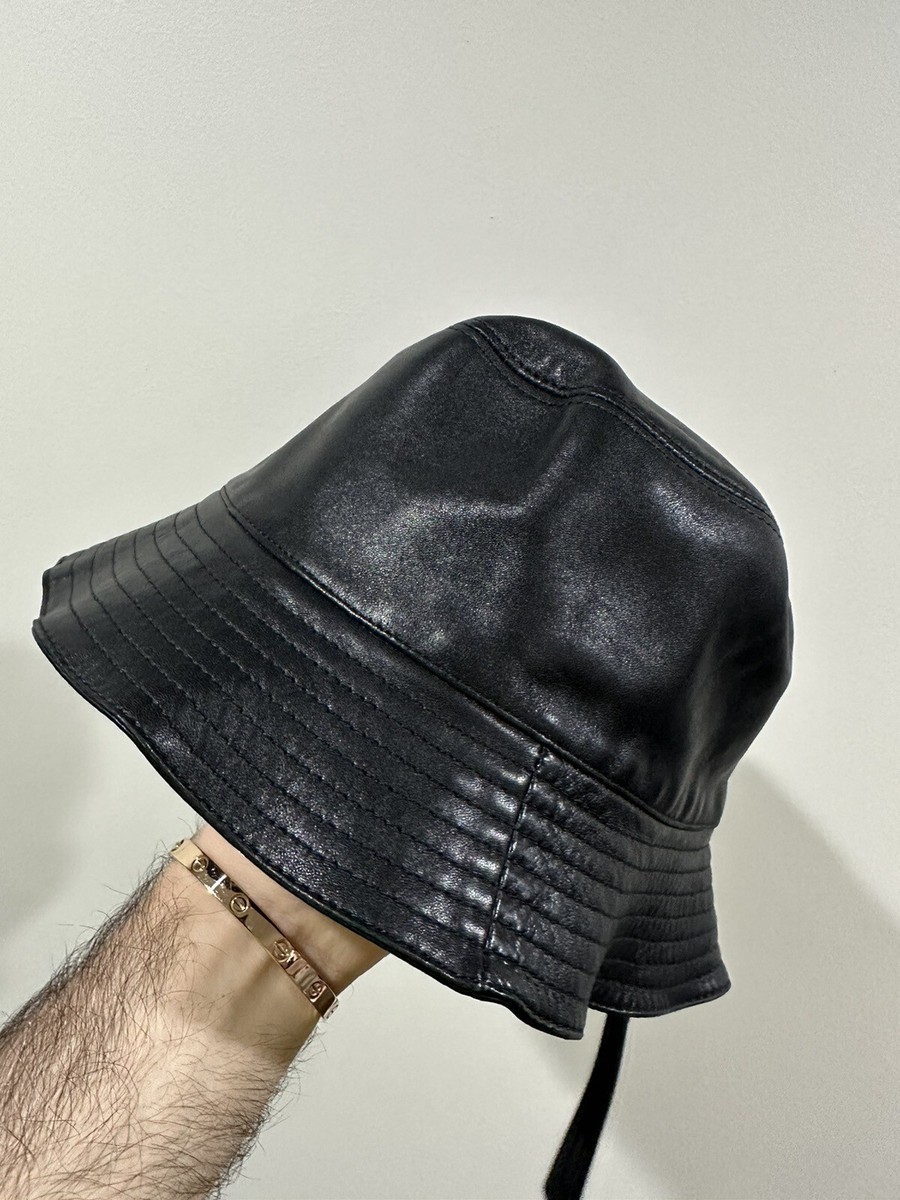 LOEWE Black Leather Bucket Hat | eBay LOEWE Black Leather Bucket Hat | eBay