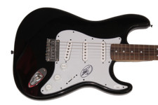 BRANDON TAZ NIEDERAUER SIGNED AUTOGRAPH BLACK FENDER ELECTRIC GUITAR W/ JSA COA