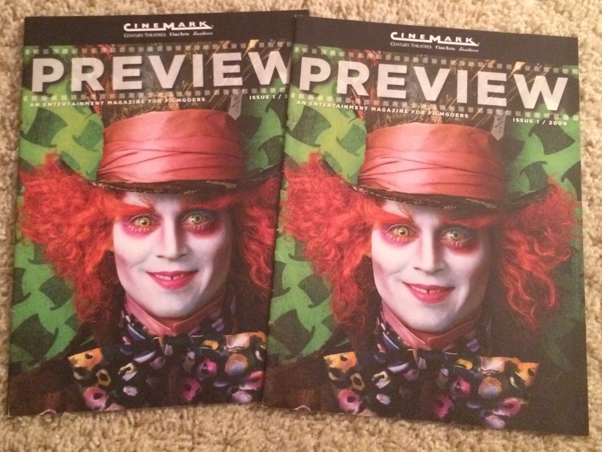 Cinemark Preview Entertainment Magazine Issue 1 2009 Lot Johnny 