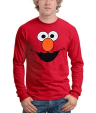 Sesame Street Elmo Face Long Sleeve T-Shirt