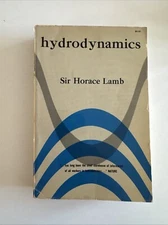 Vintage 1945 Hydrodynamics by Sir Horace Lamb Dover PB-CalTech Seismo Lab Copy