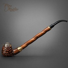 Mr. Brog WOODEN TOBACCO SMOKING PIPE 13 Dezerter Rustic Brown Churchwarden + BOX