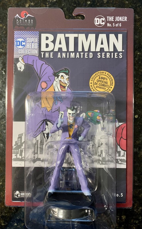 🔥 The Joker Batman Animated Series Figure # 5 w/ Mag by Eaglemoss Sealed DC TAS