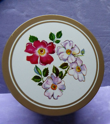 22454. Blechdose Dose  rund  Blumen  Simel  14 cm