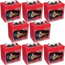x8  US Battery 6 Volt 242Ah Deep Cycle Battery Replaces Trojan T-125  T125 