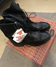 New Men’s 8” Black Durango Lace Up Boots Size 11.5 EE  Made By Georgia Boot Inc