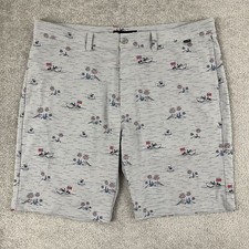 Travis Mathew Shorts Men 40 / 10" Gray July 4th USA Flag Boating Patriotic Chino