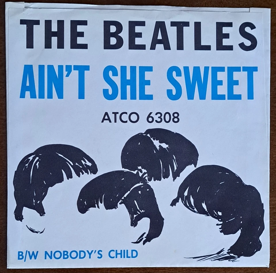 RARE!!! BEATLES NEAR MINT- SLEEVE/VINYL "Ain't She Sweet" 1964 CRISP LIKE-NEW!!! - Image 2 of 4