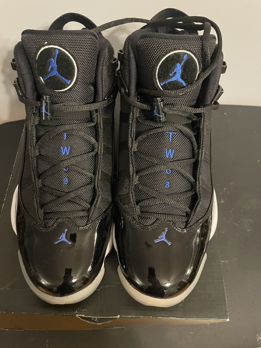 Nike Air Jordan 6 Rings Black hyper Royal White Mike Size 10.5