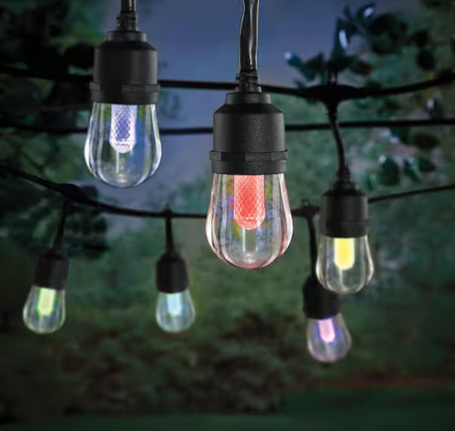 Luci stringa plug-in Hampton Bay Smart 24 piedi LED che cambiano colore - Foto 2 di 11