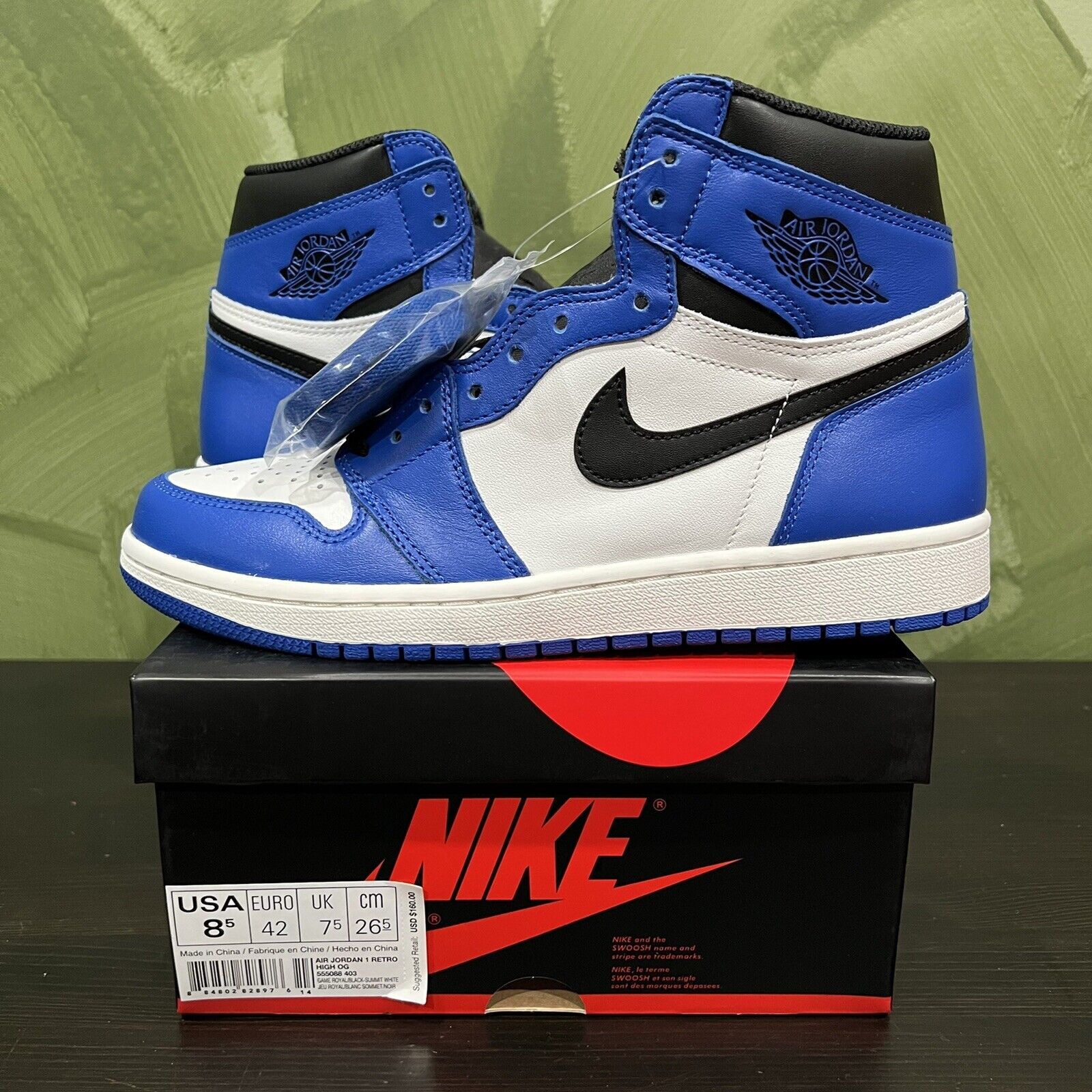 Mania plyndringer afskaffe Jordan 1 Game Royal 2018 - 555088 403 - size 8.5 - DS/Brand New  -STEAL/RARE! | eBay