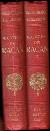 Obras completas Honorat de Racan 2 volúmenes Latour Jannet 1857 - Imagen 1 de 2