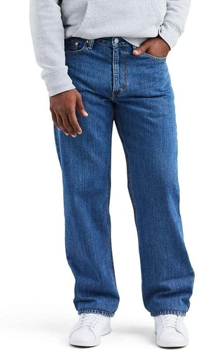 Levi's 550 Mens Relaxed Fit Stonewash Blue Denim Jeans All Sizes Reg Big Tall