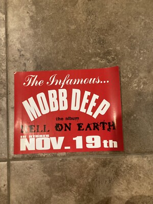 Mobb Deep Hell On Earth PROMO Sticker 1990s OG/RARE | eBay