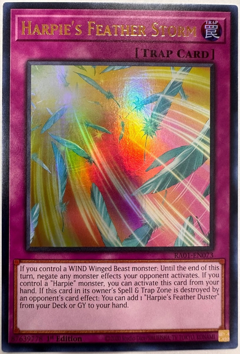 LiLy_Yugioh] Lá Bài Harpie's Feather Storm - RA01-EN073 - Quarter