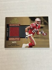 2005 PLAYOFF ABSOLUTE JERRY RICE 72/150 CANTON ABSOLUTES GAME USED JERSEY Z2