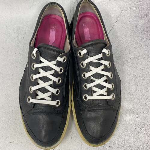 ECCO Street Premiere Spikeless Leather Black Golf Shoes Women's 40 US 9 - 9.5 M - 第 4/11 張圖片