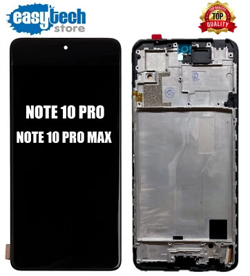 Xiaomi REDMI Note 10 Pro / Pro MAX M2101K6G LCD FRAME Display TFT Touch Schermo