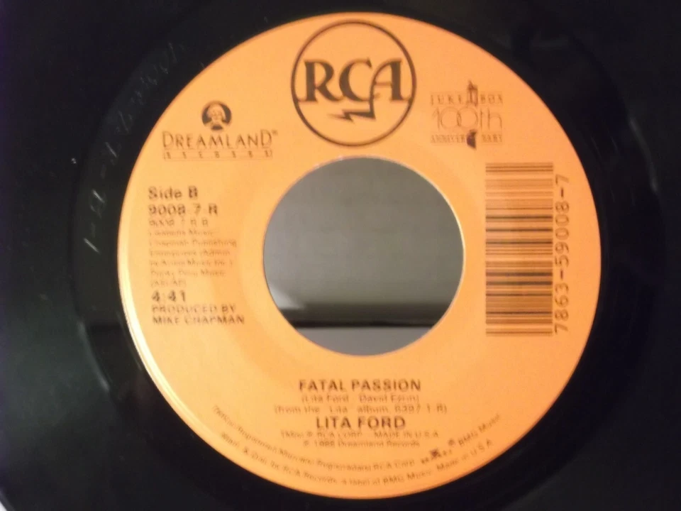 Lita Ford,RCA,"Falling In And Out Of Love",US,7" 45 with P/S 1988 hit rock,Mint- - Image 3 of 3