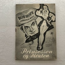The Princess and the Pirate Bob Hope, Virginia Mayo 1944 Danish Movie Program
