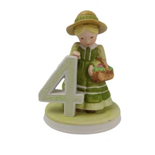 American Greetings Holly Hobby 4 Year Birthday Collection Porcelain Figure 4"