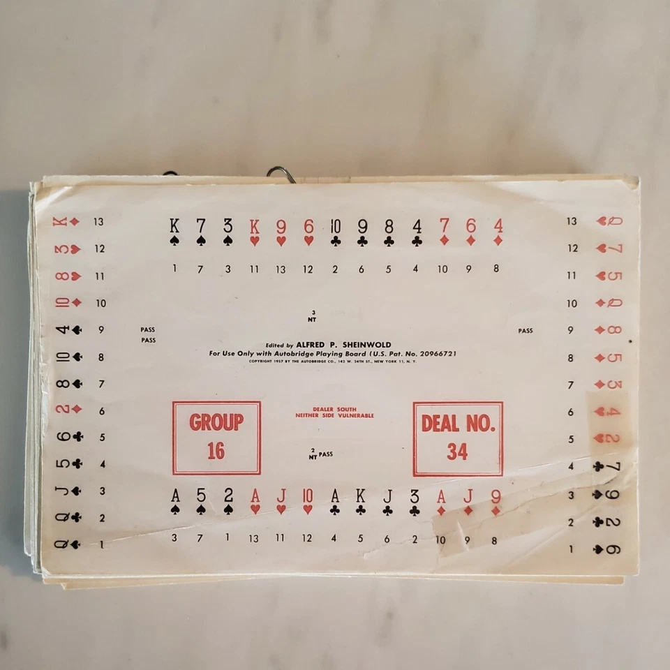 Vintage Autobridge Play Yourself Bridge Game - Image 3 of 4